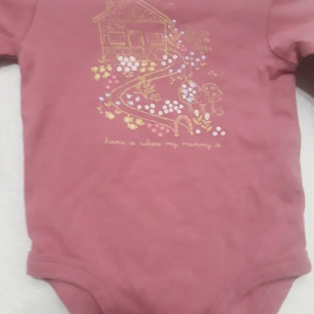 Carter's Pink Long Sleeve Bodysuit